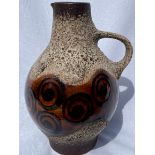 A German mid century pottery jug. 31cm h.Condition ReportGood condition.