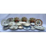 Copeland Spode 20thC ceramics to include ?Reynolds? x 2 twin handled cake plates and 1 x large