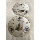 Pair of hand painted Berlin plates depicting ducks.Condition ReportHairline crack to one plate and