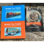 British Toy Trains by Michael D. Foster 4 of 5, 5 of 5 and Hornby '00' scale model catalogue.