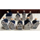 A collection of KLM BOLS blue Delft?s house models.Condition ReportMost with contents.