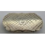 Birmingham silver vinaigrette by William Dudley 3 x 5.5cm, complete with sponge.Condition ReportGood