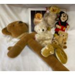 A collection of Merry Thought soft toys to include 4 vintage - 2 x 1960's teddy bear muffs, Minnie