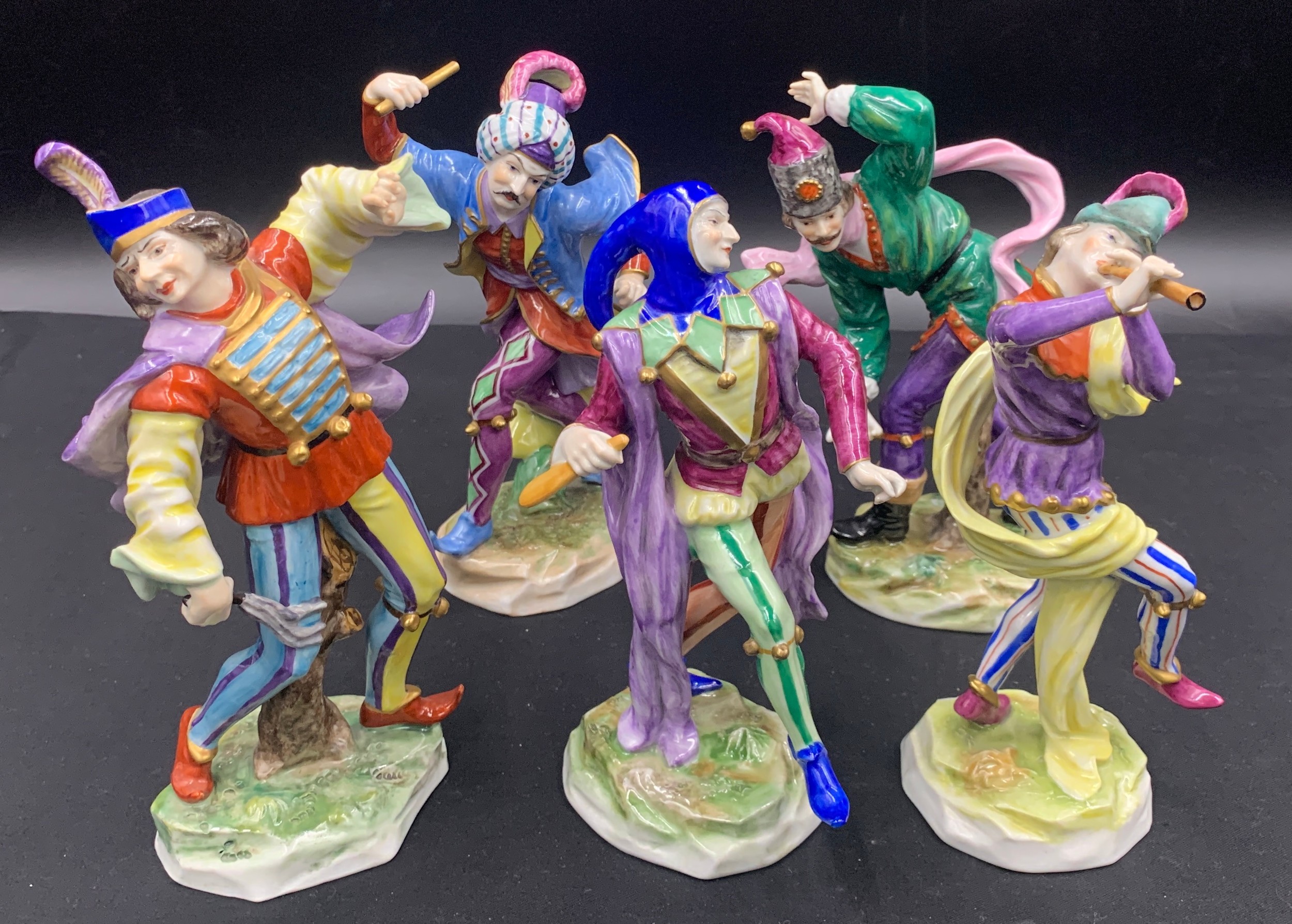 Five Volkstedt figurines. 21cm h.Condition ReportGood condition. - Image 3 of 4