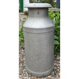 A vintage milk churn. 77cm h.Condition ReportGood condition.