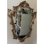 A gilt framed wall mirror. 74 x 53cm.Condition ReportGood condition.