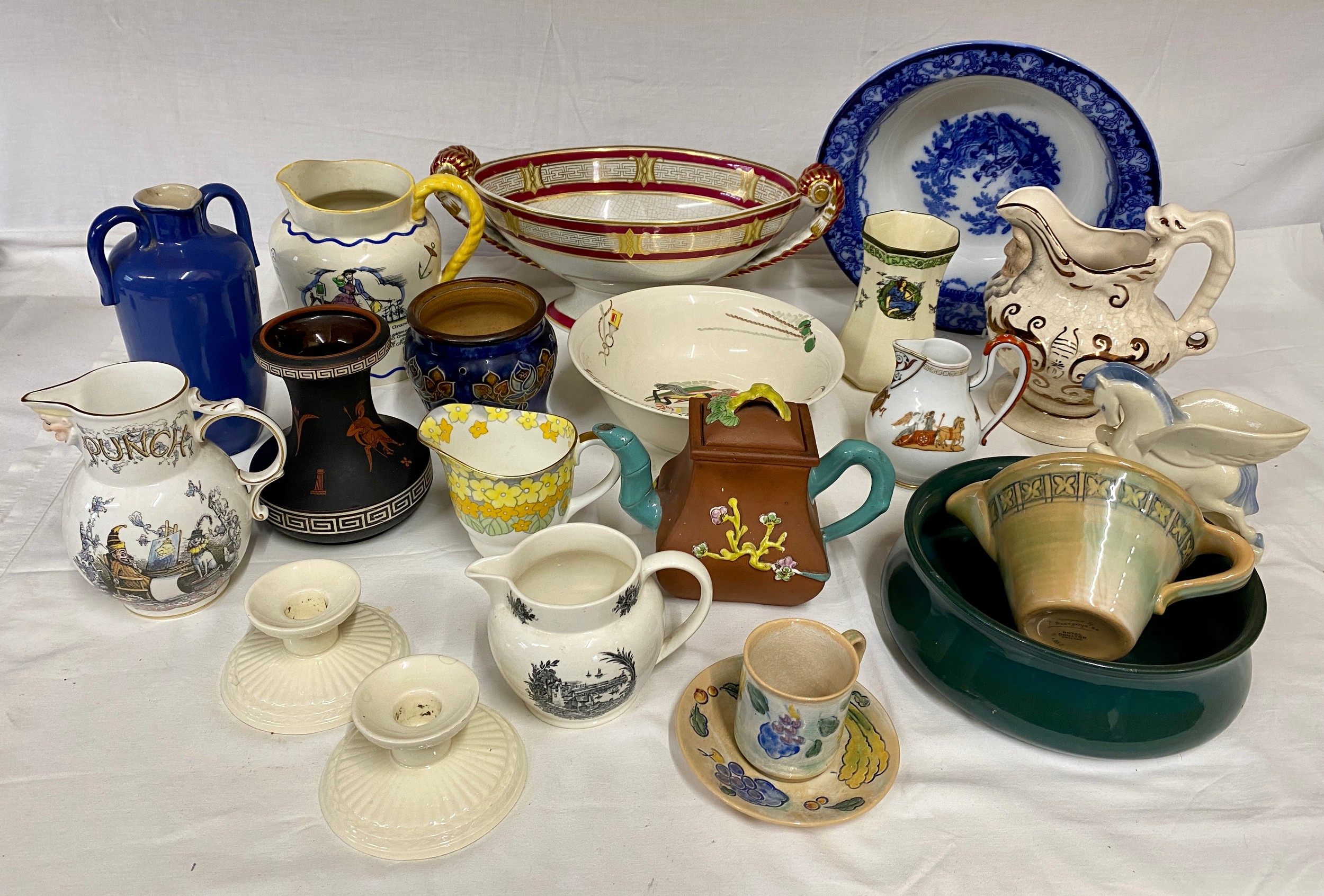 Large collection of ceramics to include Royal Doulton vases, jugs, cup and saucer, Wedgwood jug, - Image 2 of 4