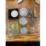 Coins and medals to include Irish Fusiliers Champion Recruit, Society of miniature rifle clubs,