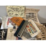 Ephemera to include 2 music rolls, Tom Websters annual 1927, Chuckles 1917, Hull Evening News