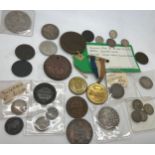 British continental and world coins to include Sweden Karl XI 1686, Marie Therese Thaler 1780,