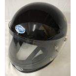 1970's bikers crash helmet "Premier" with visor, smallCondition ReportGood condition