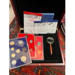 Royal mint proof sets x 3 to include 1973, 1981, 1982 in with presentation case, certificates for 81