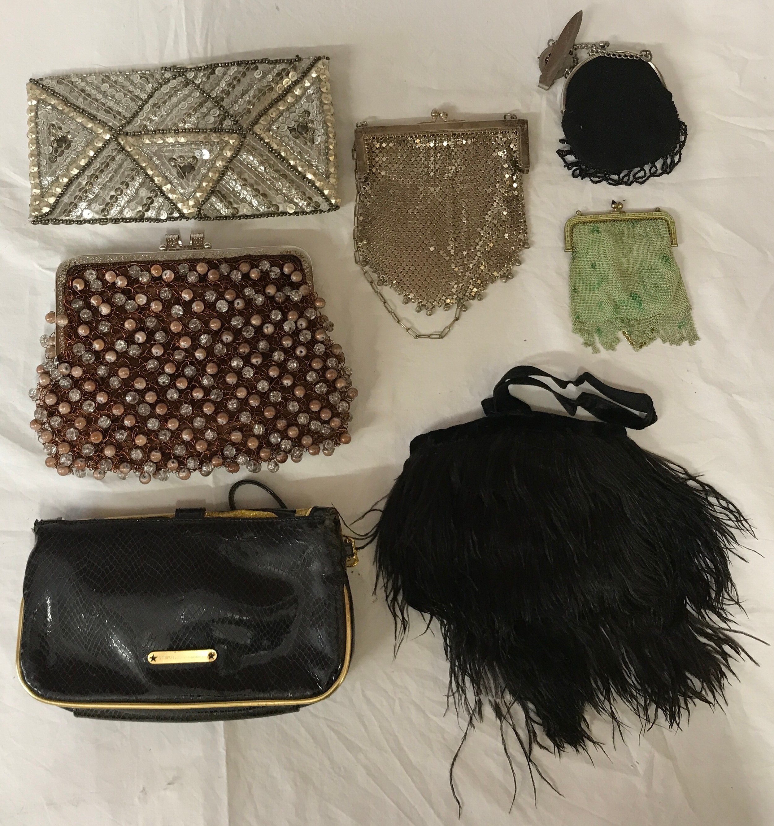 Collection of 7 purses and clutches to include Star by Julian McDonald, Accessorize, 2 chainmail - Image 7 of 9