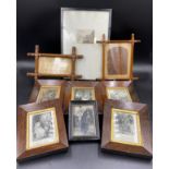 Five wooden/gilt picture frames measuring 20.5 cm h x 16.5cm w (3), and one 19.5cm h x 16.5cm w, and