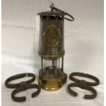 'The Protector Light & Lamping Co Ltd, Eccles Type S , M & Q Safety Lamp. Approval number No B/120