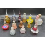 Collection of perfume bottles to include Vandermark FPOSR EK and three marked JBD, rest unmarked.