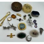 A quantity of costume jewellery and boxes to include Rotary and Tissot ladies' wristwatches,