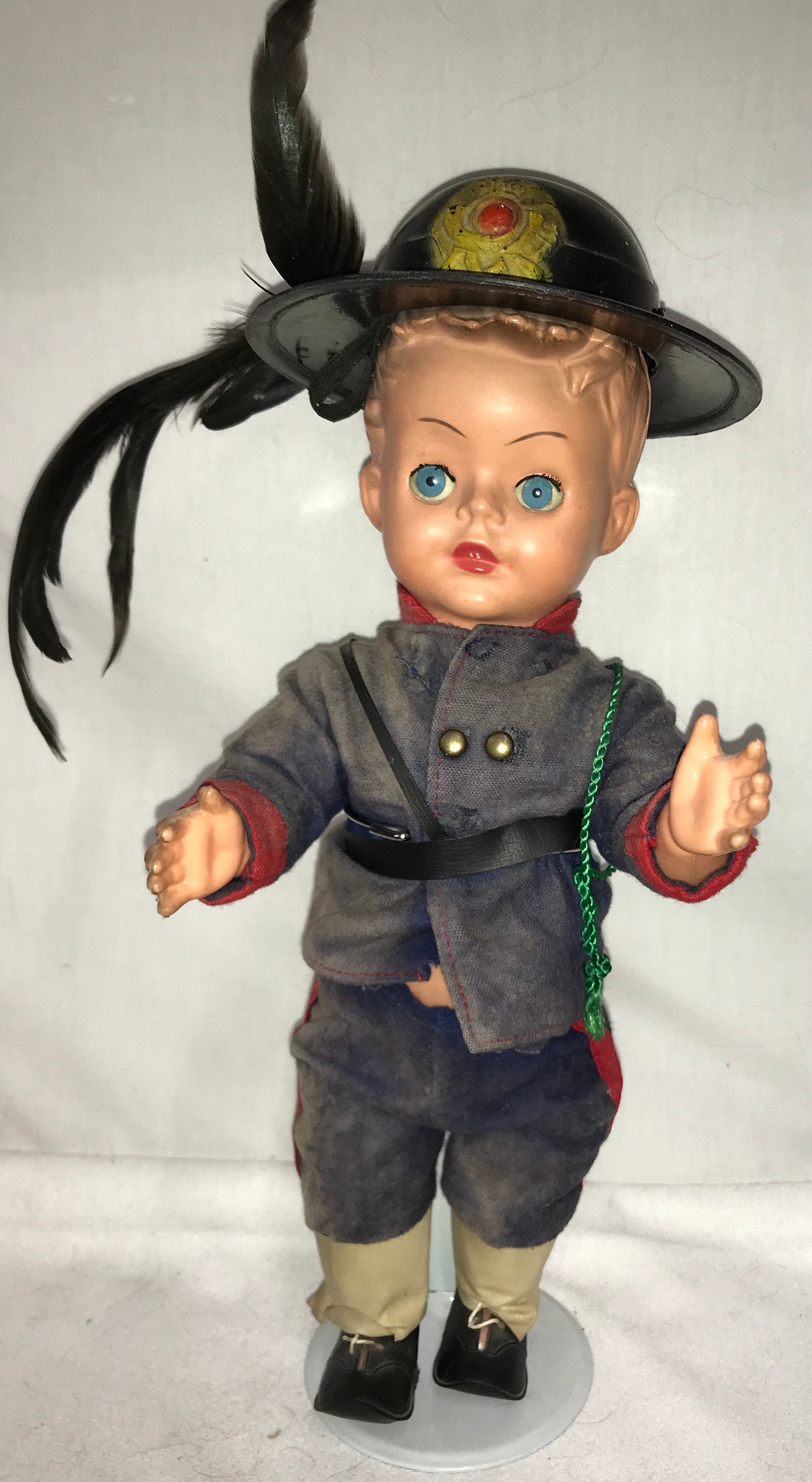 Various celluloid dolls to include a Roddy doll 27cm h, Rosebud, a boy doll in uniform and hat on - Image 2 of 9