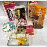 Sindy Interest - to include wardrobe with clothes (boxed), shower (boxed) approx 38cm h, washday (