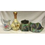 Ceramics to include Elsmore & Forster jug 'Charles and Sarah' Hanby 1860' Wedgwood vase and