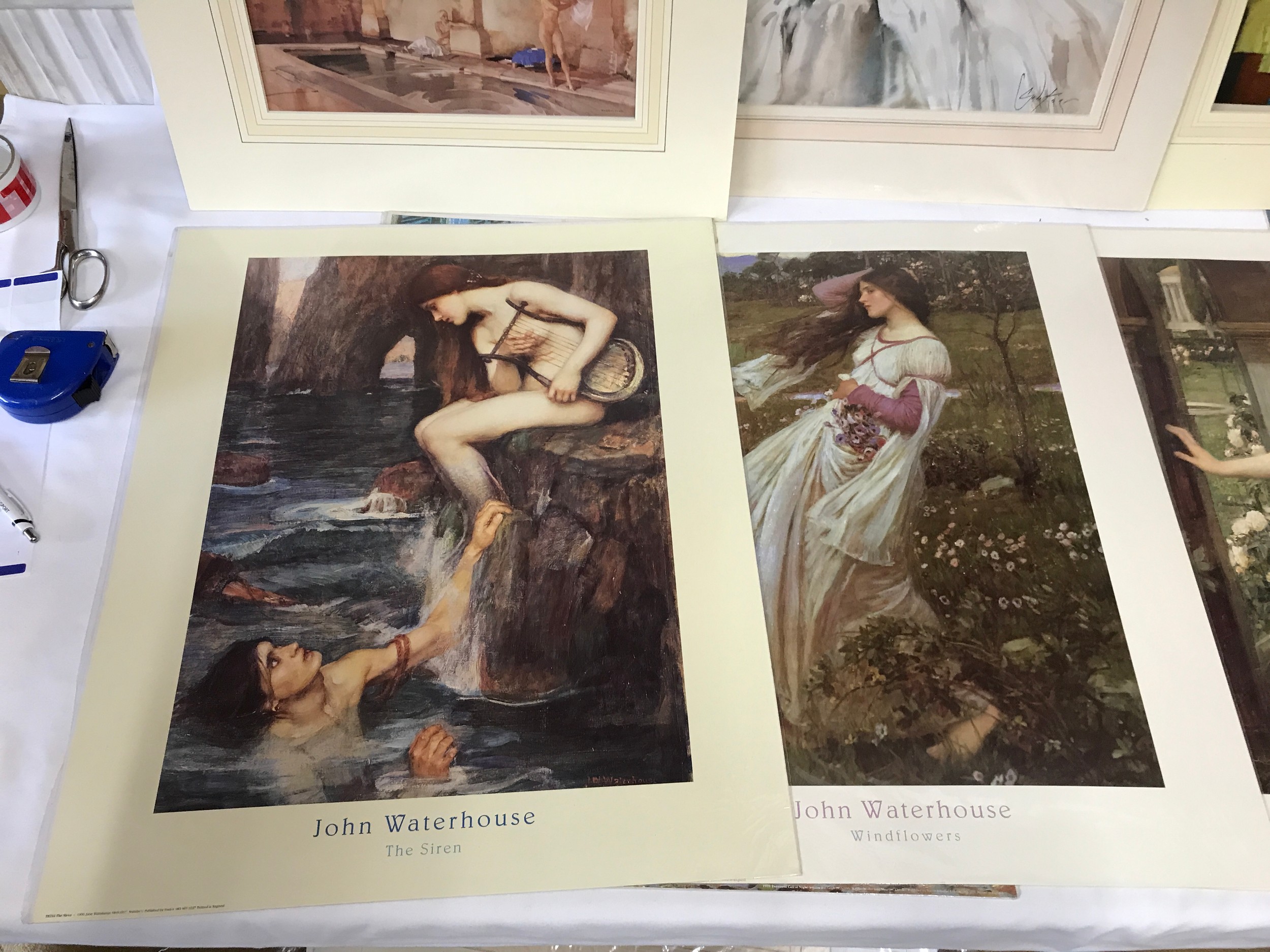 A collection of John Waterhouse prints to include Cupids Garden, Wind Flowers, Miranda the Tempest - Image 2 of 4