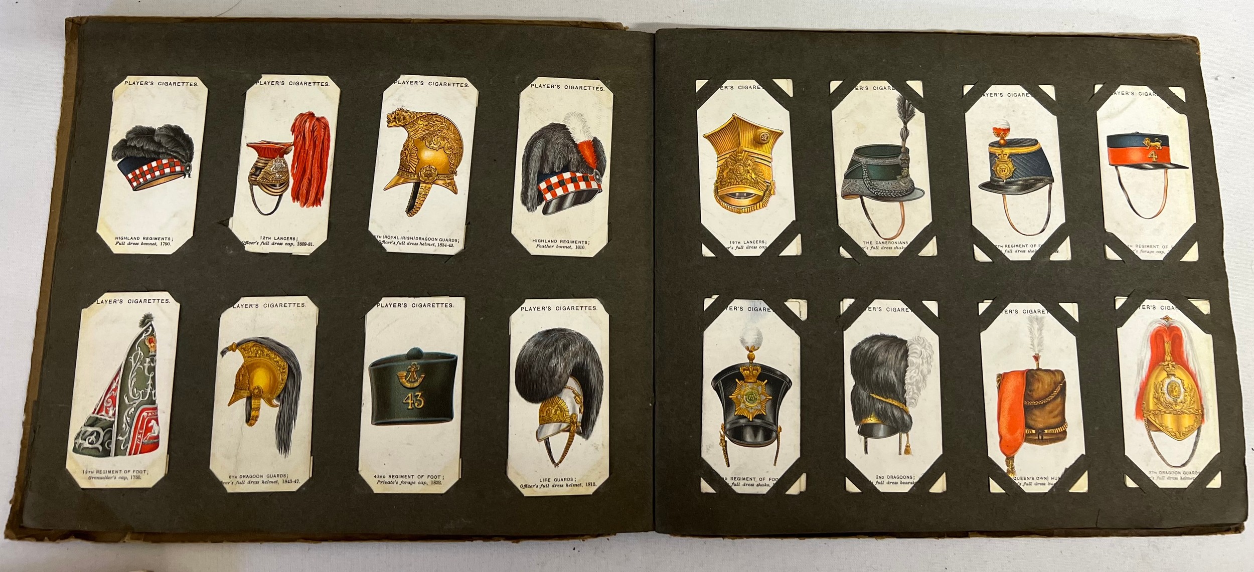 Cigarette album and contents together with five WWI silk postcards and a WWI postcard album. - Image 6 of 17