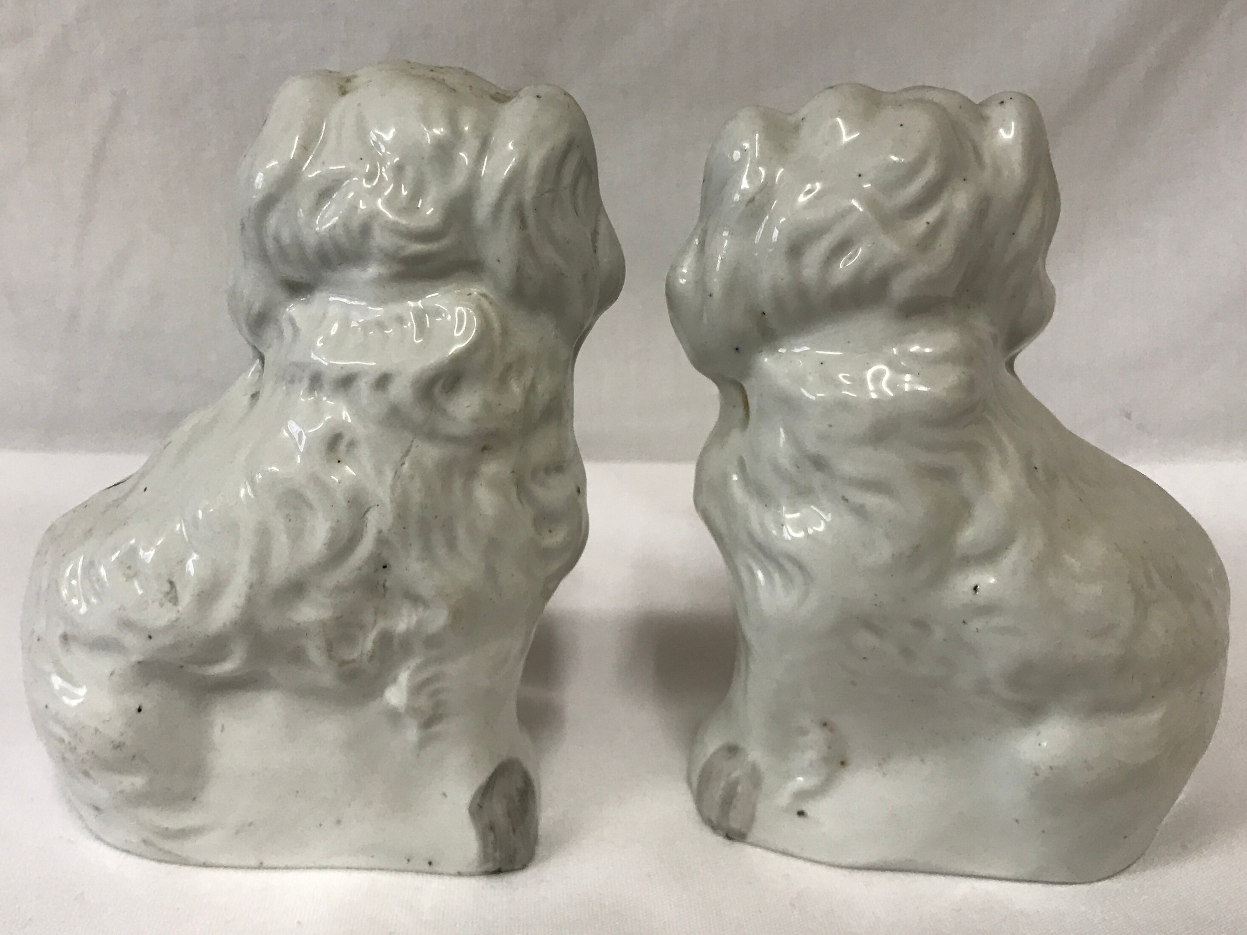 A pair of Staffordshire dogs 14cm h. - Image 2 of 2