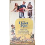 THE QUIET MAN', American coloured lithograph poster, 99cm h x 55cm w. Attached to board.
