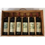 Six 1983 Cotes de provence French wine in fitted box. Wines to include 'La Billebaude', 'Le coup
