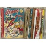 Books. The Beano Book. 1953; 1954 (2 copies); 1956; 1957 (lacking spine); 1959 (3 copies, 1