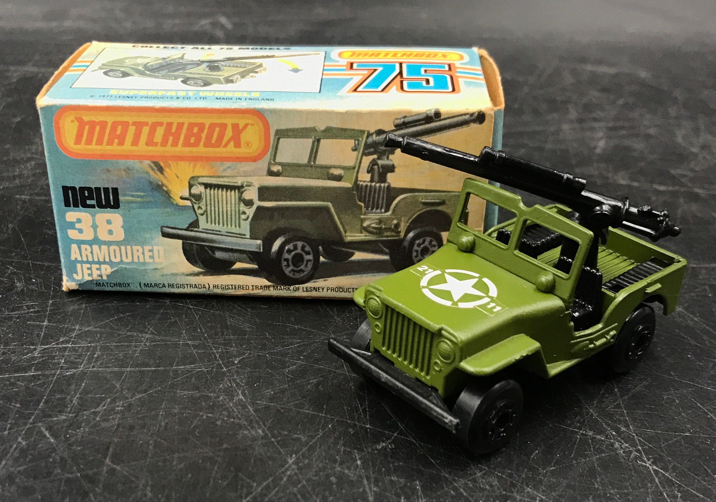 A collection of toys, some boxed, to include Tonka, Matchbox No 38 Armoured Jeep, Dinky, Britains, - Image 2 of 5