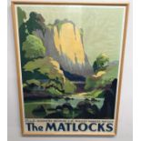 George Ayling (British, 1887-1960), 'The Matlocks', Derbyshire travel/tourism destination poster,