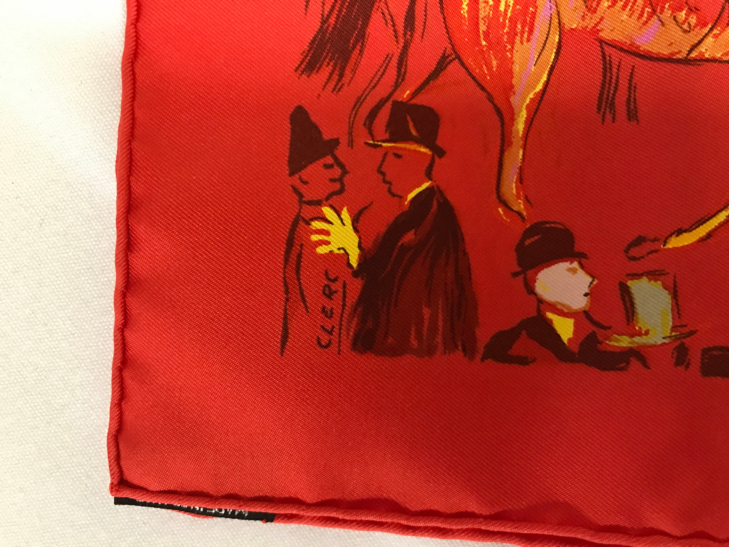 A Hermes silk scarf Clerc in original box measuring 42cm square. - Image 5 of 7