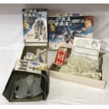 Three Star Wars Kits and Models to include unused Luke Skywalker X-Wing Fighter Model Kit in box