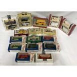 Die cast model cars and vans 15 Lledo Collectibles to include 11 Days Gone 6 buses, 4 vintage and
