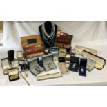 Large collection of costume jewellery to include watches by Sekonda, Rojas, Unistar etc and two