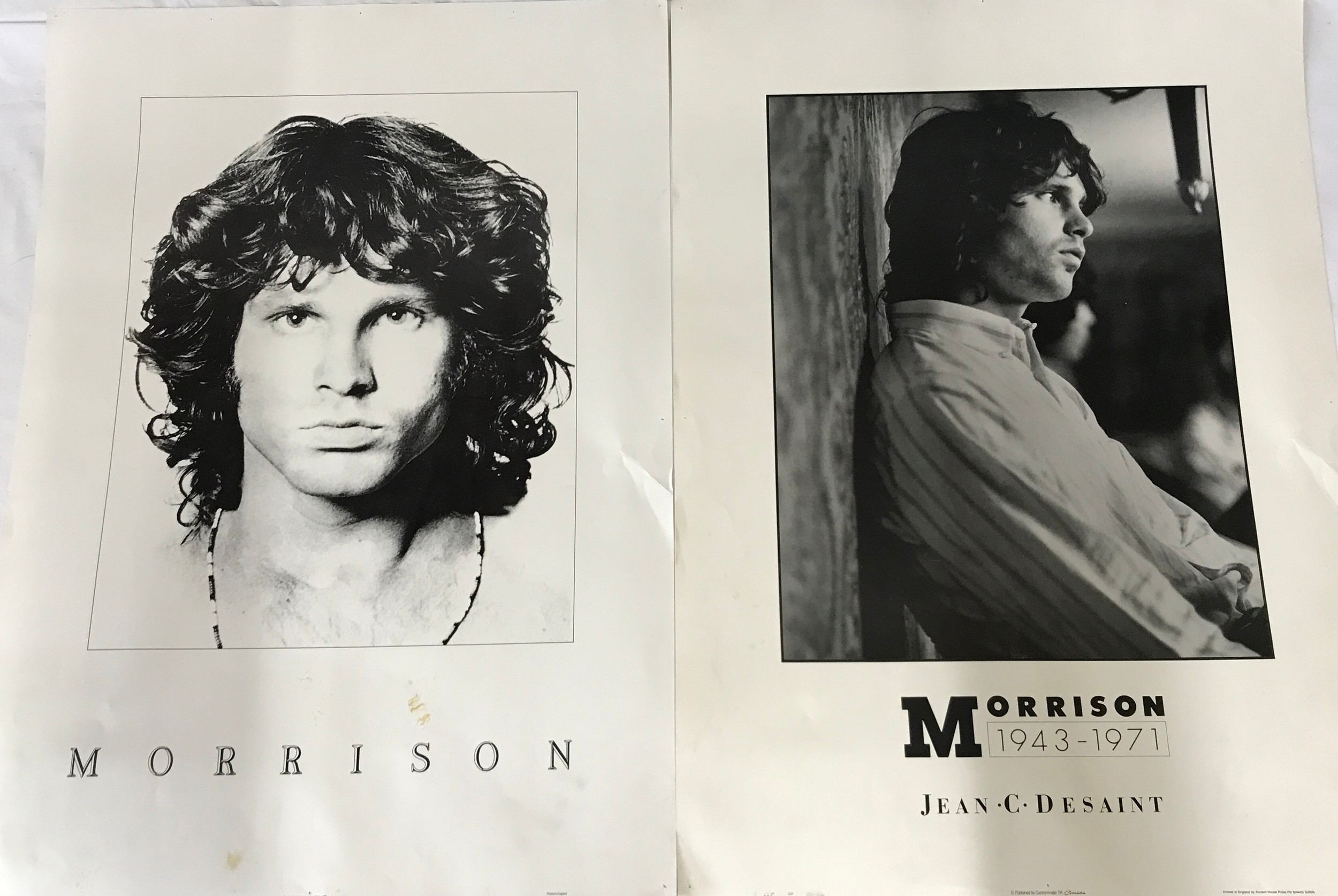 Two original Morrison posters printed by Candyminster T/A. 70 x 50 cm.