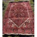 A good quality thick Kasham style rug. 300 x 200cm approx.