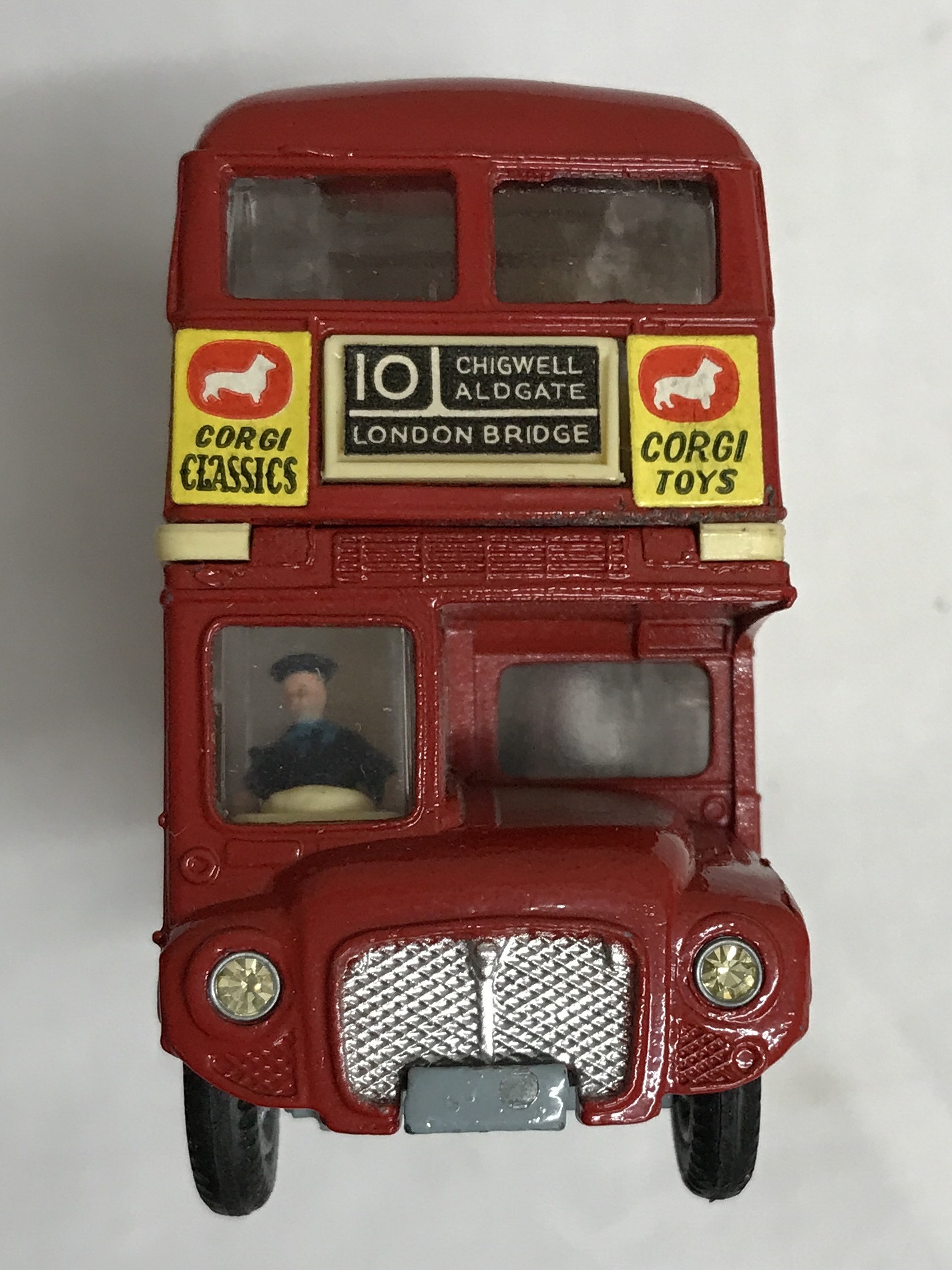 Corgi Toys- No. 468 red London Transport Routemaster bus with Outspan advertising in original box. - Image 7 of 7