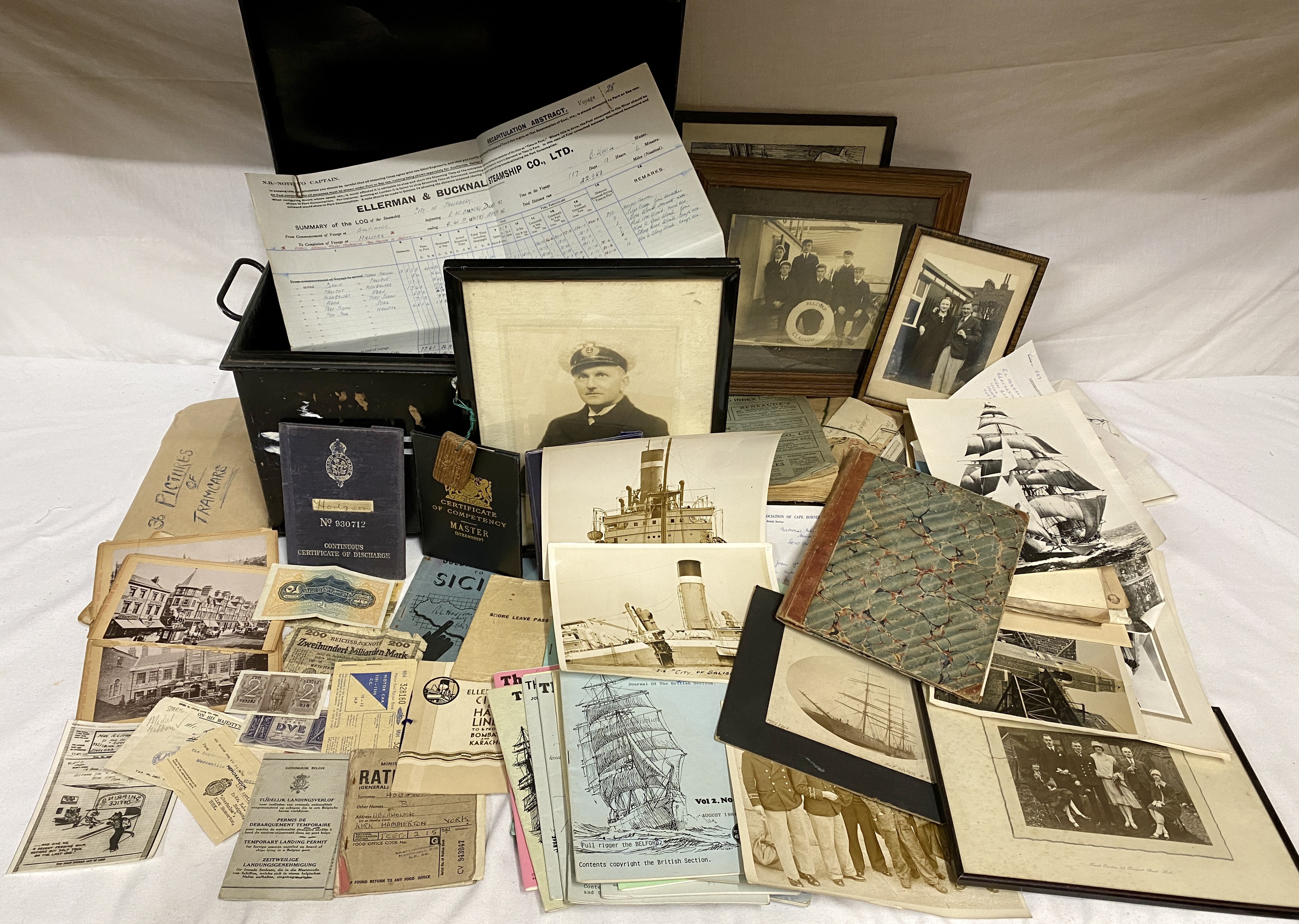 Shipping Interest. A quantity of ephemera relating to Reg Hodgson, a merchant seaman and a Cape Ho - Image 7 of 9