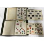 A collection of world stamps in 4 full albums.