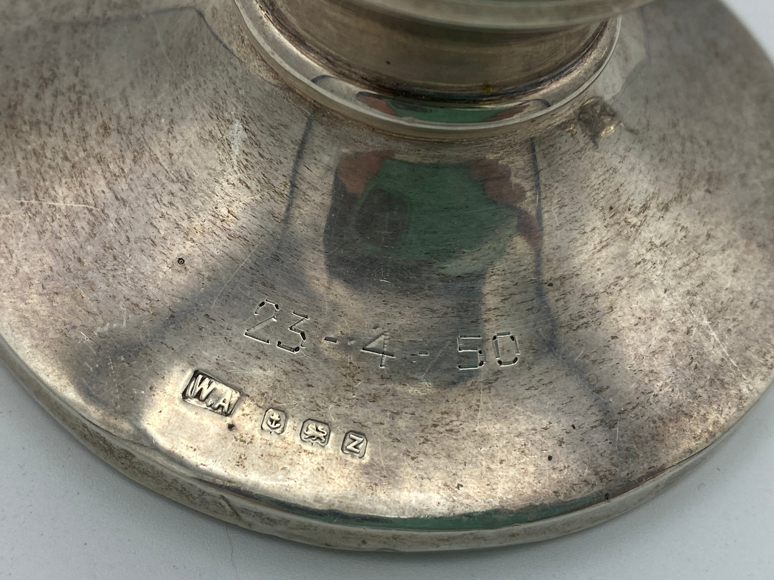 Various silver to include two silver salts embossed with acorns and leaves London 1897 makers mark - Image 3 of 5