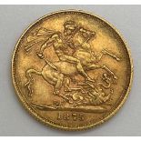 A Victorian full gold sovereign 1875.