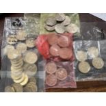 Royal Mint, a collection of old style large two pound coins and 50p's. 54 in total.
