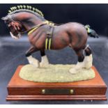 Border Fine Arts 'Champion of Champions Shire Stallion', model No. L140A by Anne Wall, 196/950.