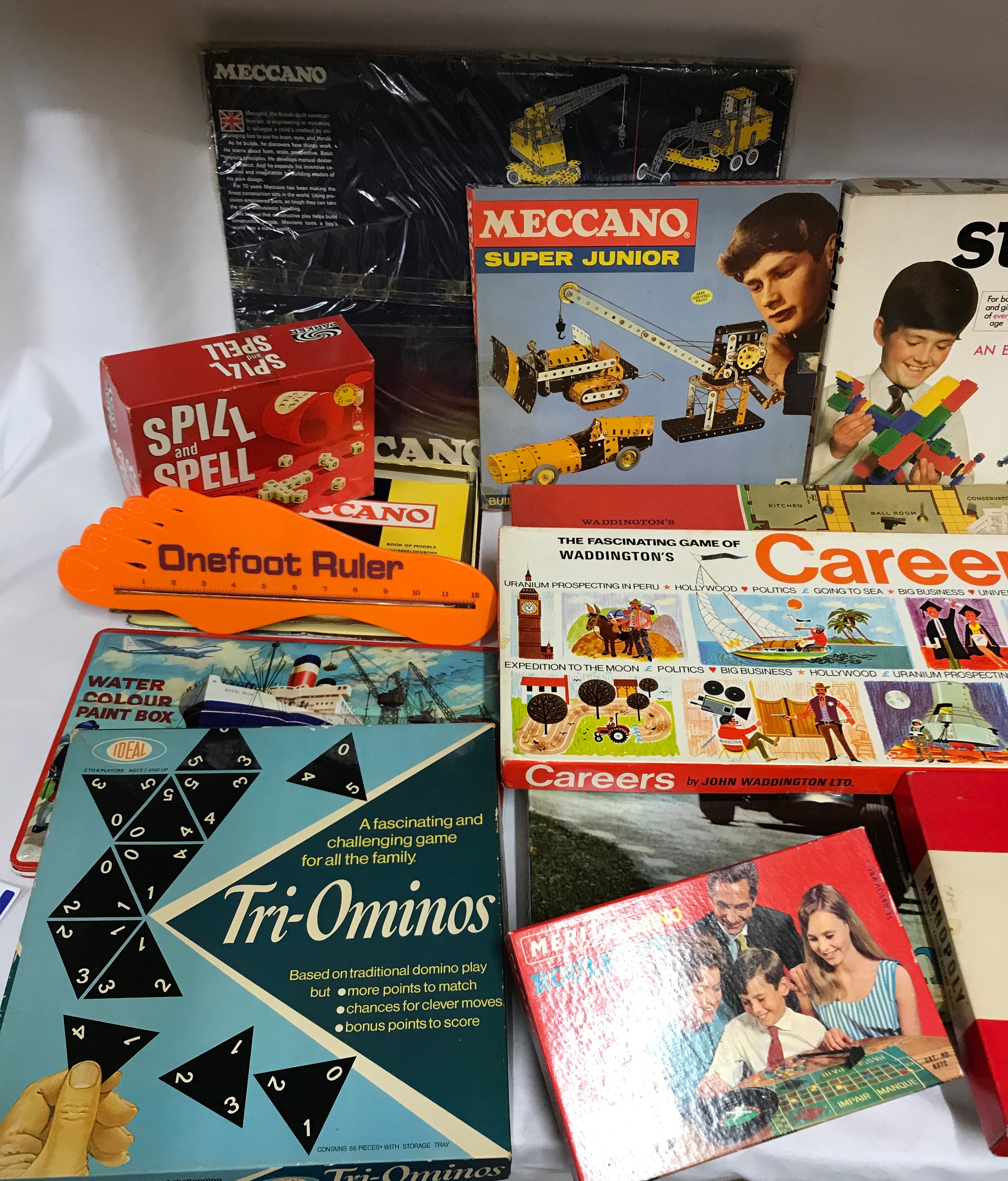 A collection of toys and games mainly board games to include Waddington's table soccer, Monopoly, - Image 2 of 8