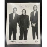 GENESIS: Signed 8 x 10 photograph by all three members of the English rock band individually,
