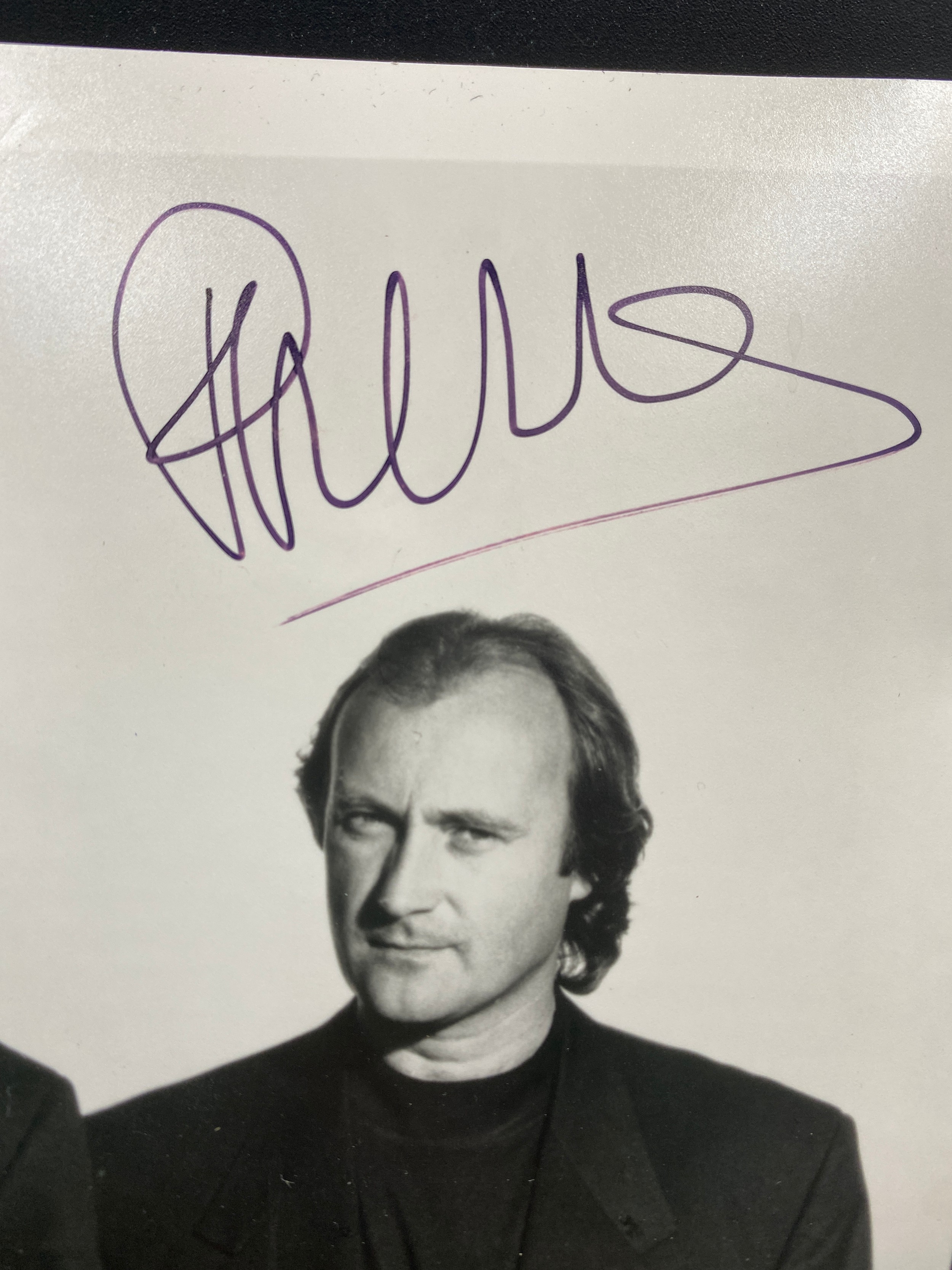 GENESIS: Signed 8 x 10 photograph by all three members of the English rock band individually, - Image 3 of 4