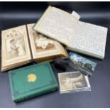 Late Victorian photograph album containing photographs of a young lady from birth to 12 years old