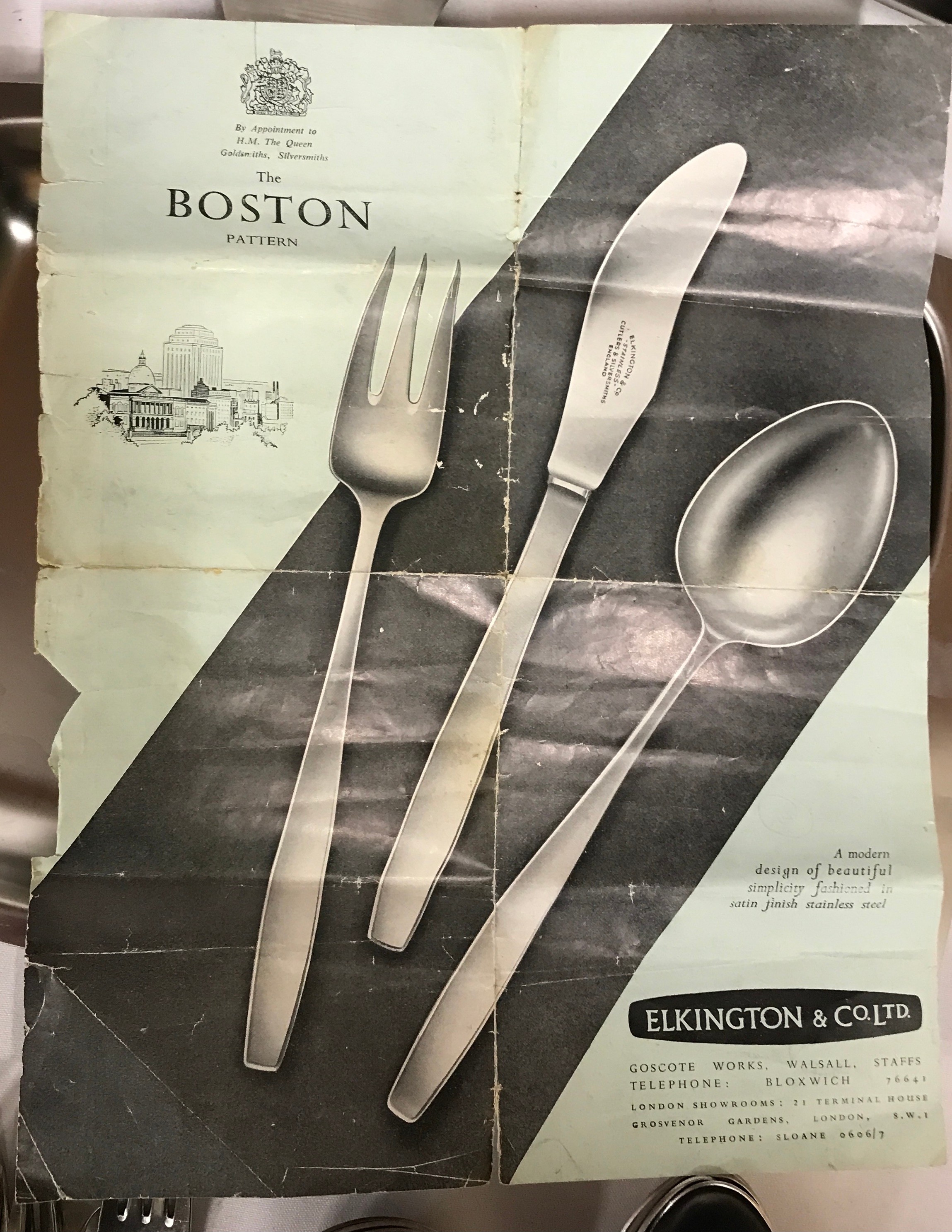 Various stainless steel kitchen ware to include: Elkington & Co Ltd the 'Boston' pattern cutlery - Image 5 of 5